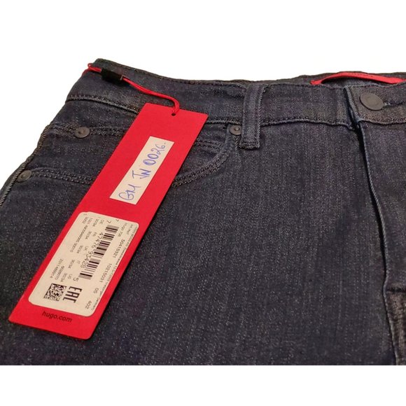 Hugo Boss 50415321 Dark Blue Slim Fit Men Size 30/34 Jeans - Picture 9 of 10